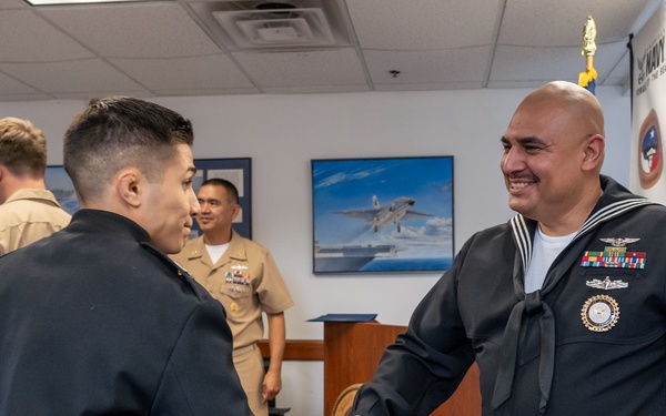 Brownsville Native Reenlists in the United States Navy