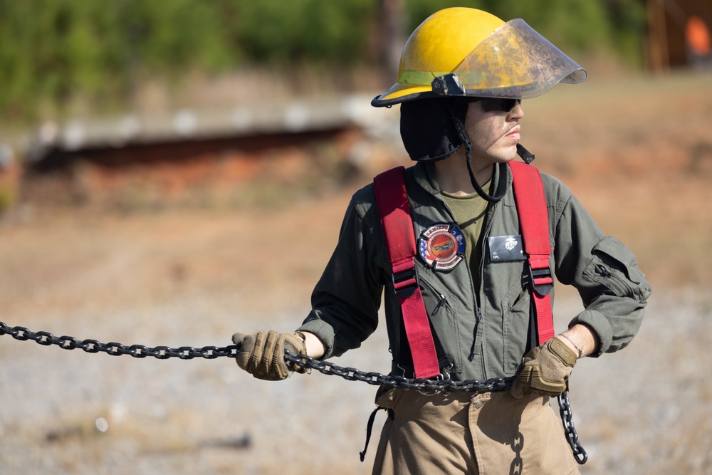 MWSS-273 Firefighters train