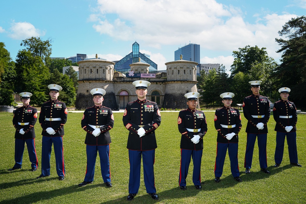 MSGs take detachment photo in Luxembourg