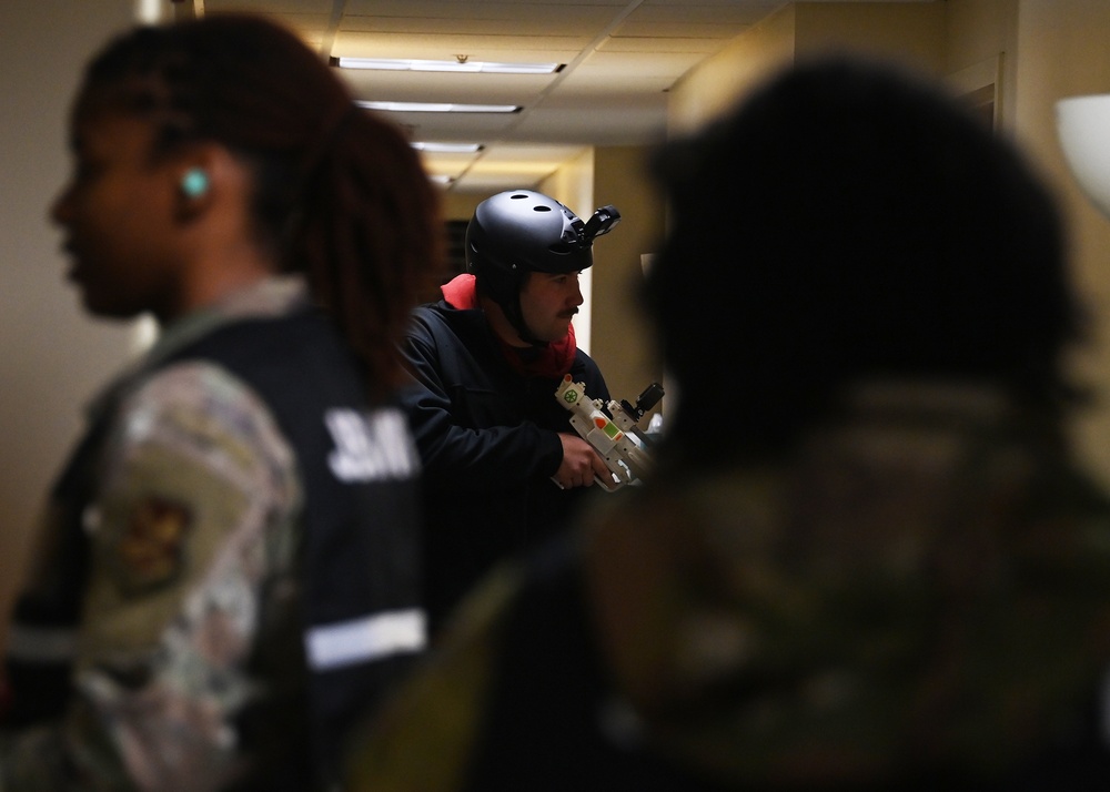 Active Shooter base exercise prepares Airmen for emergencies