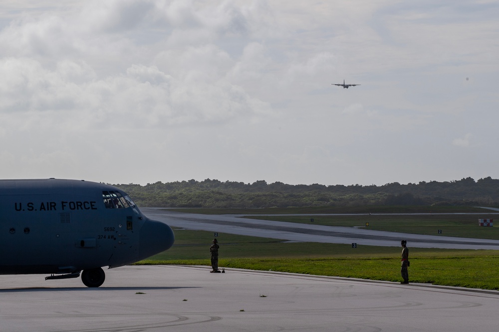 Yokota’s C-130Js arrive at Andersen AFB