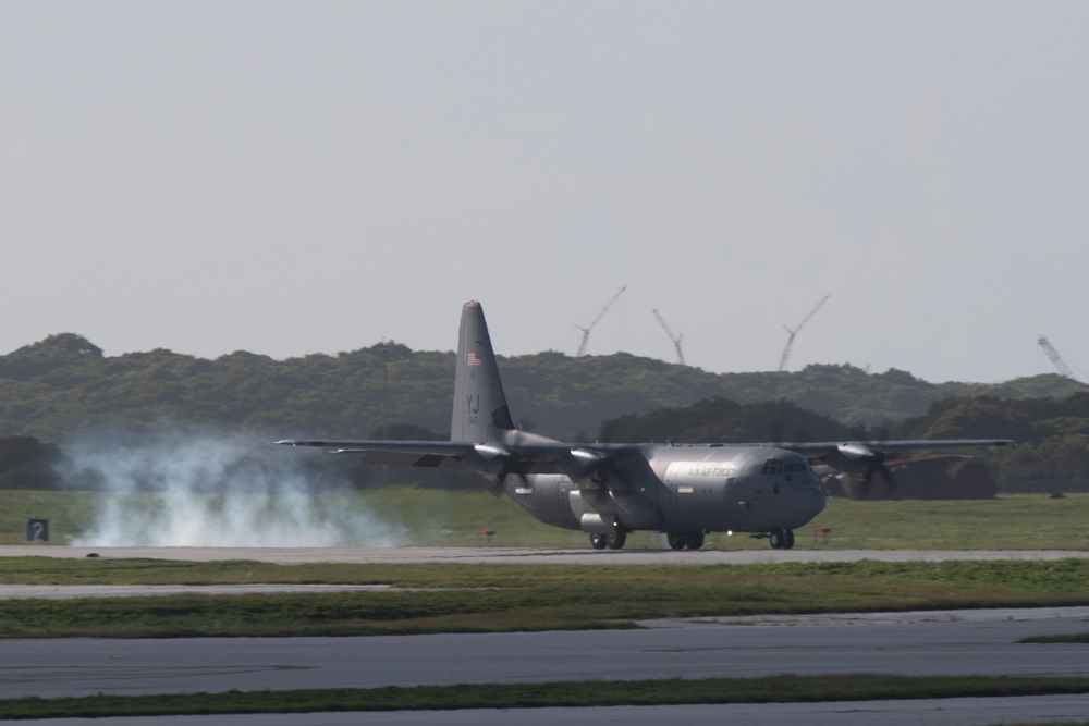 Yokota’s C-130Js arrive at Andersen AFB