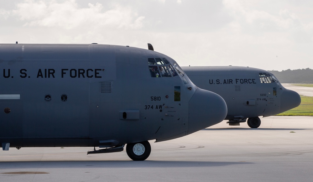 Yokota’s C-130Js arrive at Andersen AFB