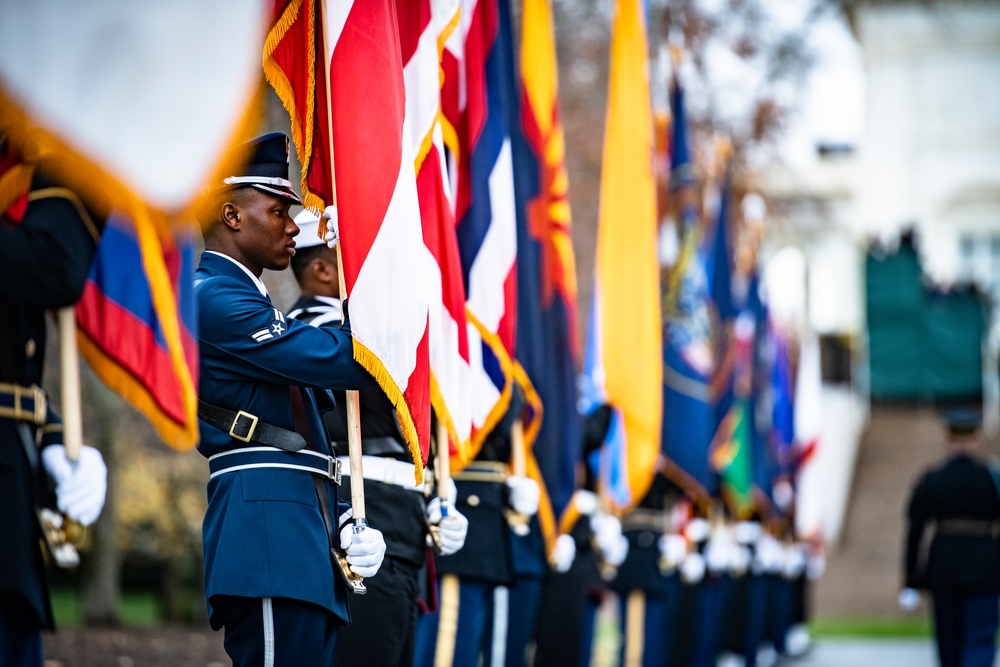 French President Emmanuel Macron Visits Arlington National Cemetery