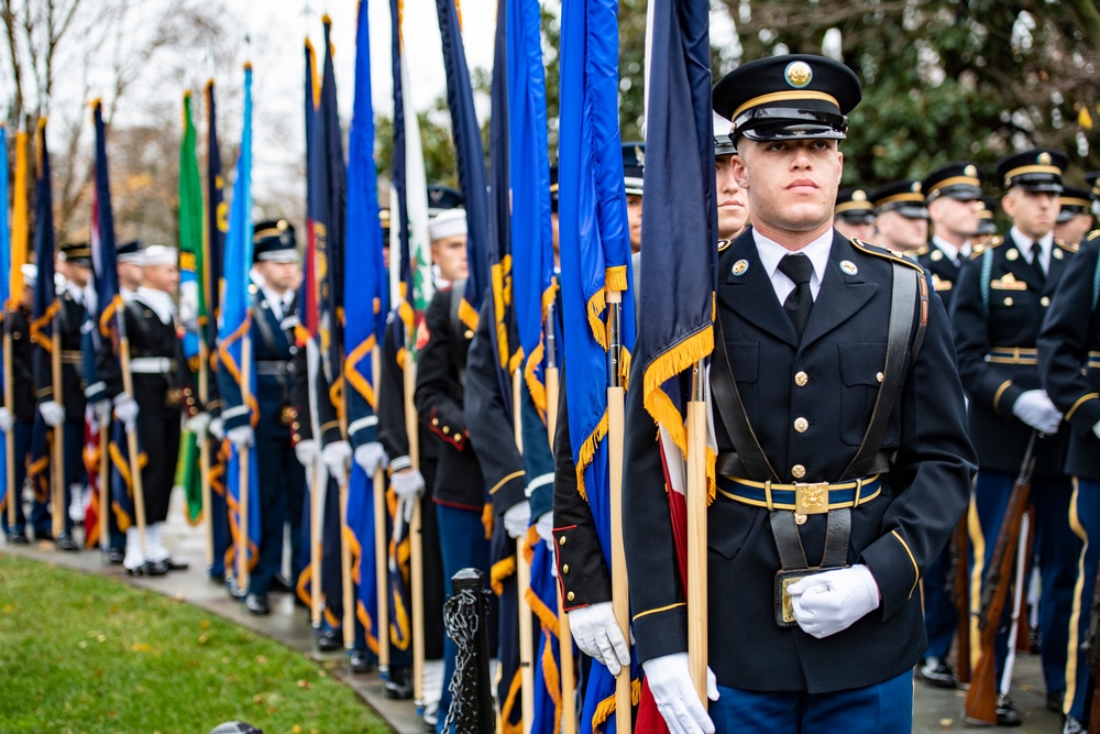 French President Emmanuel Macron Visits Arlington National Cemetery