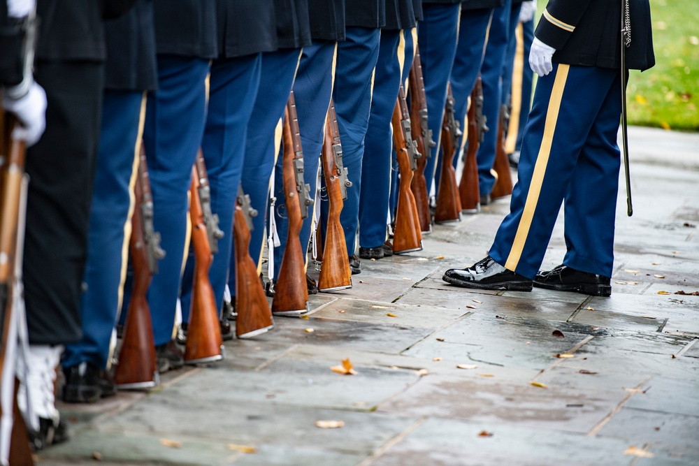 French President Emmanuel Macron Visits Arlington National Cemetery