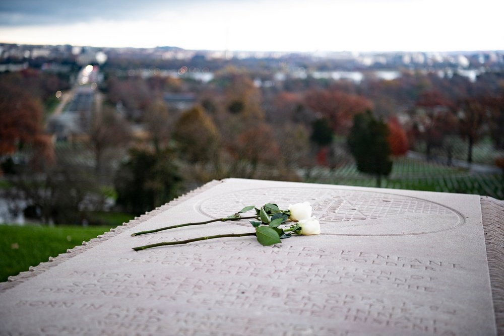 French President Emmanuel Macron Visits Arlington National Cemetery