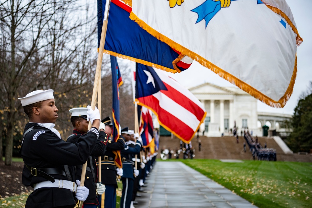 French President Emmanuel Macron Visits Arlington National Cemetery