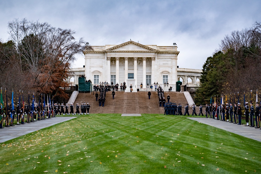 French President Emmanuel Macron Visits Arlington National Cemetery