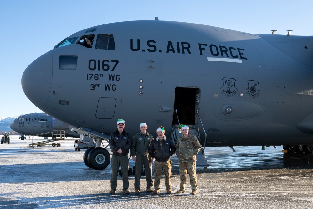 Alaska Air National Guard's 176th Wing provides an upgraded sleigh during Operation Santa Claus