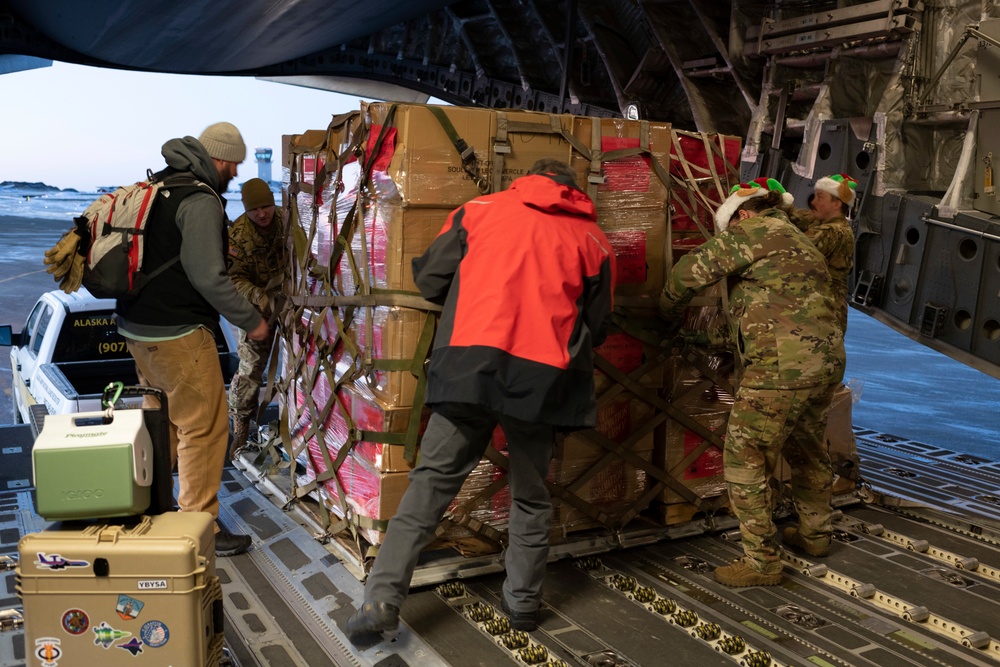 Alaska Air National Guard's 176th Wing provides an upgraded sleigh during Operation Santa Claus