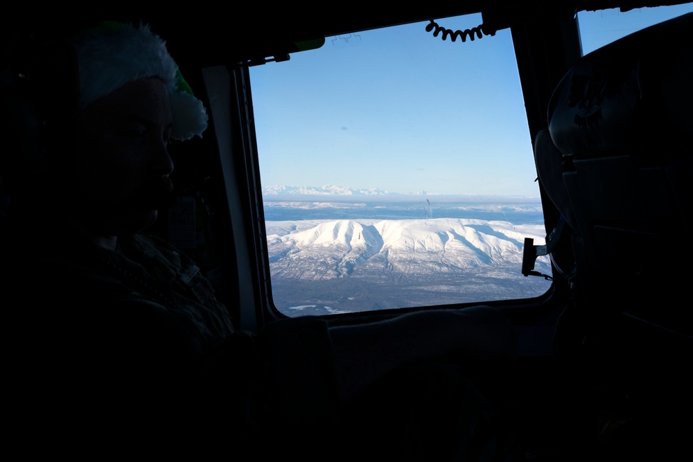 Alaska Air National Guard's 176th Wing provides an upgraded sleigh during Operation Santa Claus