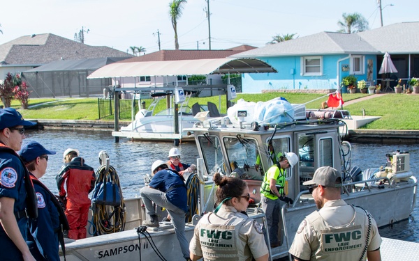 USCG Monitors Hurricane Ian Boat Operations