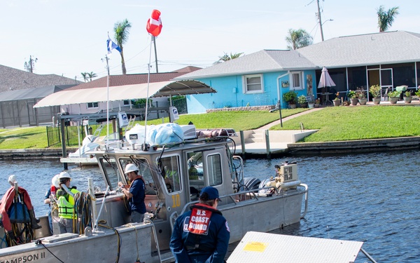 USCG Monitors Hurricane Ian Boat Operations