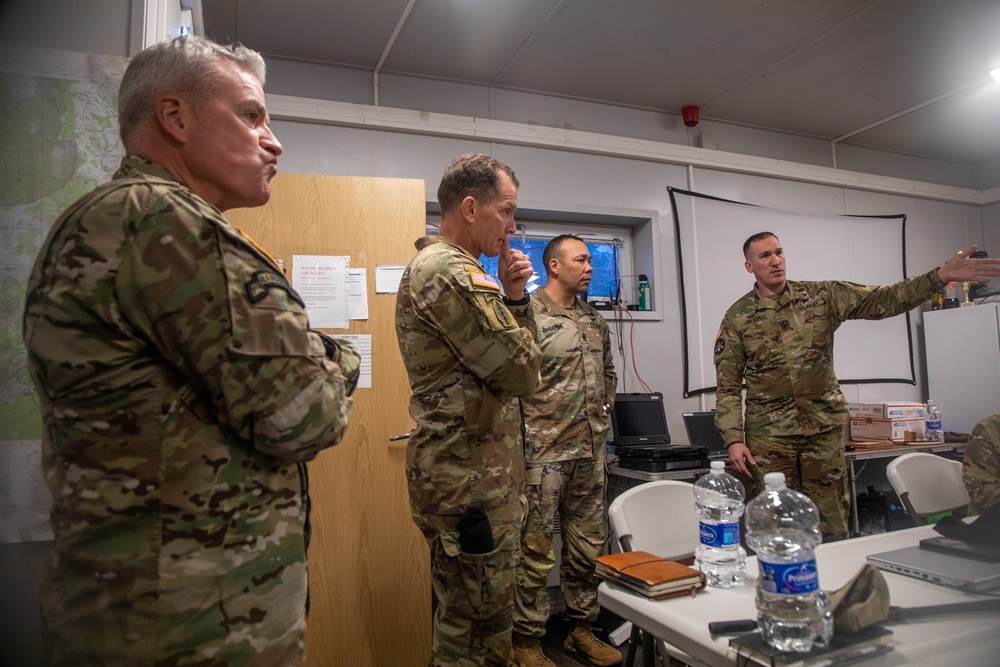 V Corps, EUCOM and USAREUR-AF CSMs Visit Camp Ādaži