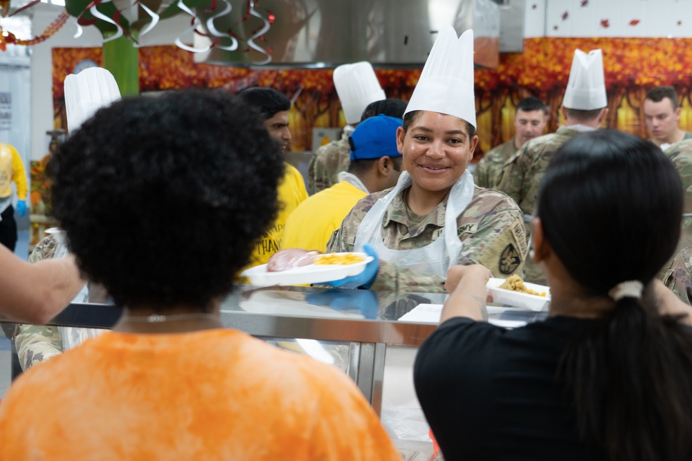 Thanksgiving Day at Camp Arifjan Zone 6 Dining Facility