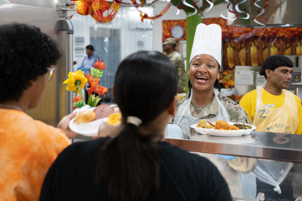 Thanksgiving Day at Camp Arifjan Zone 6 Dining Facility