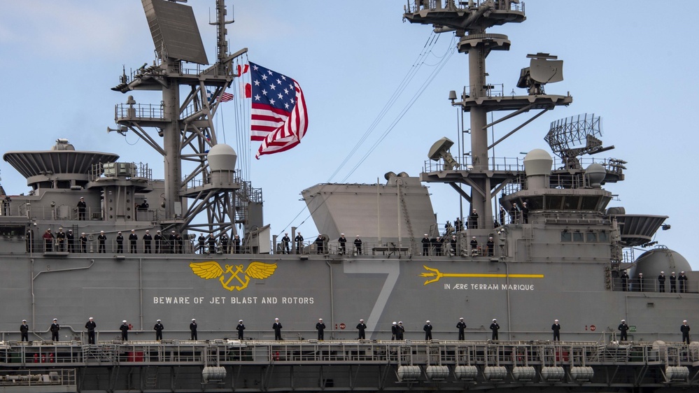 USS TRIPOLI RETURN TO HOMEPORT