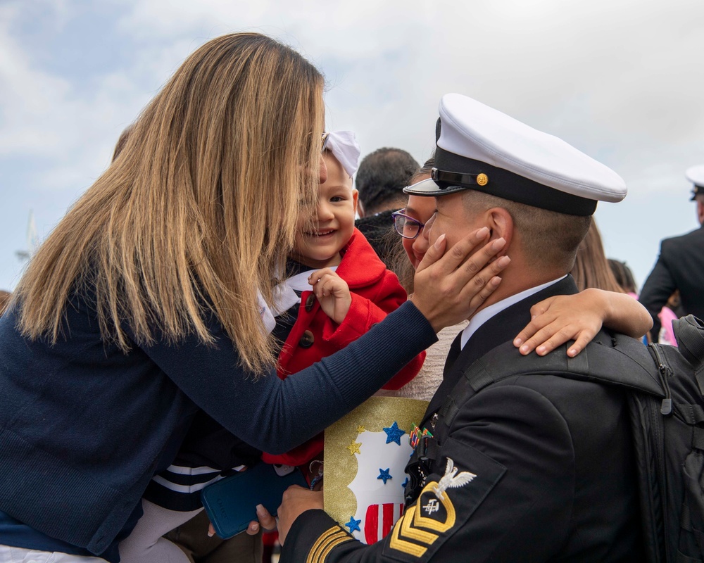 USS TRIPOLI RETURN TO HOMEPORT