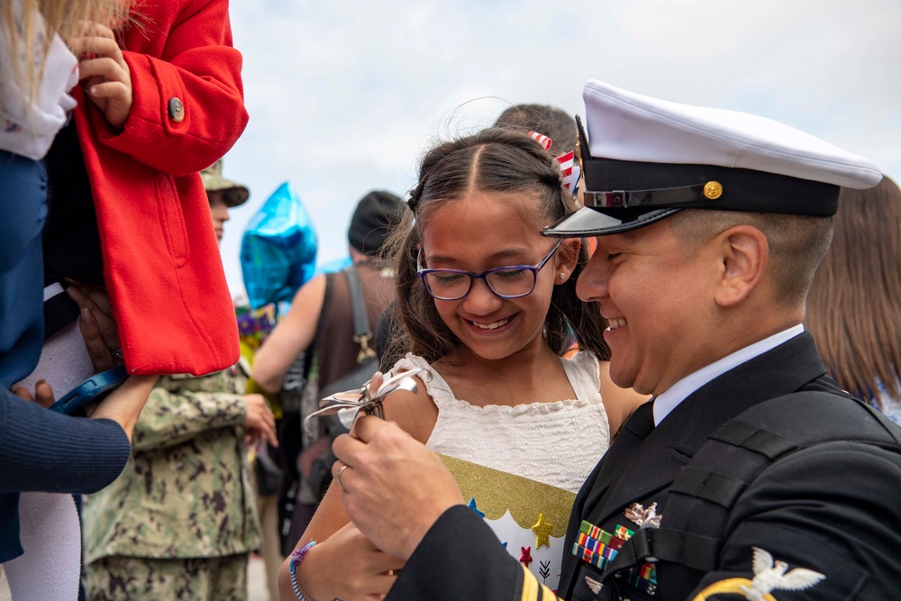 USS TRIPOLI RETURN TO HOMEPORT