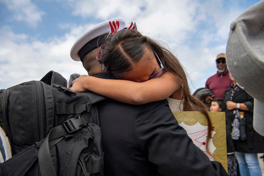 USS TRIPOLI RETURN TO HOMEPORT