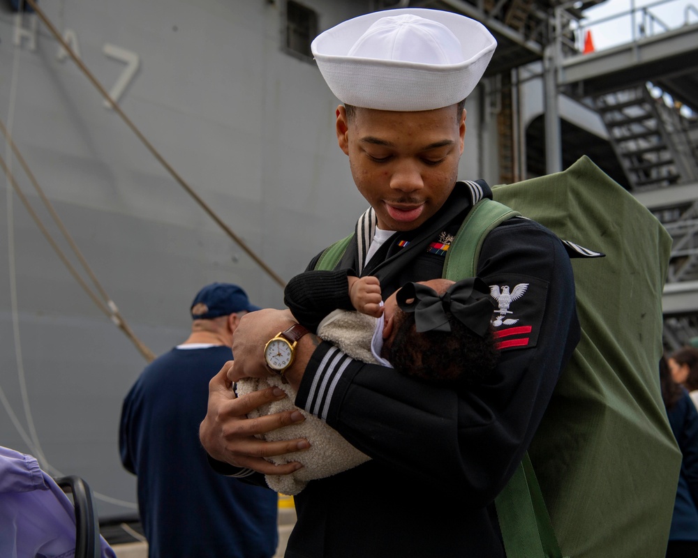 USS TRIPOLI RETURN TO HOMEPORT