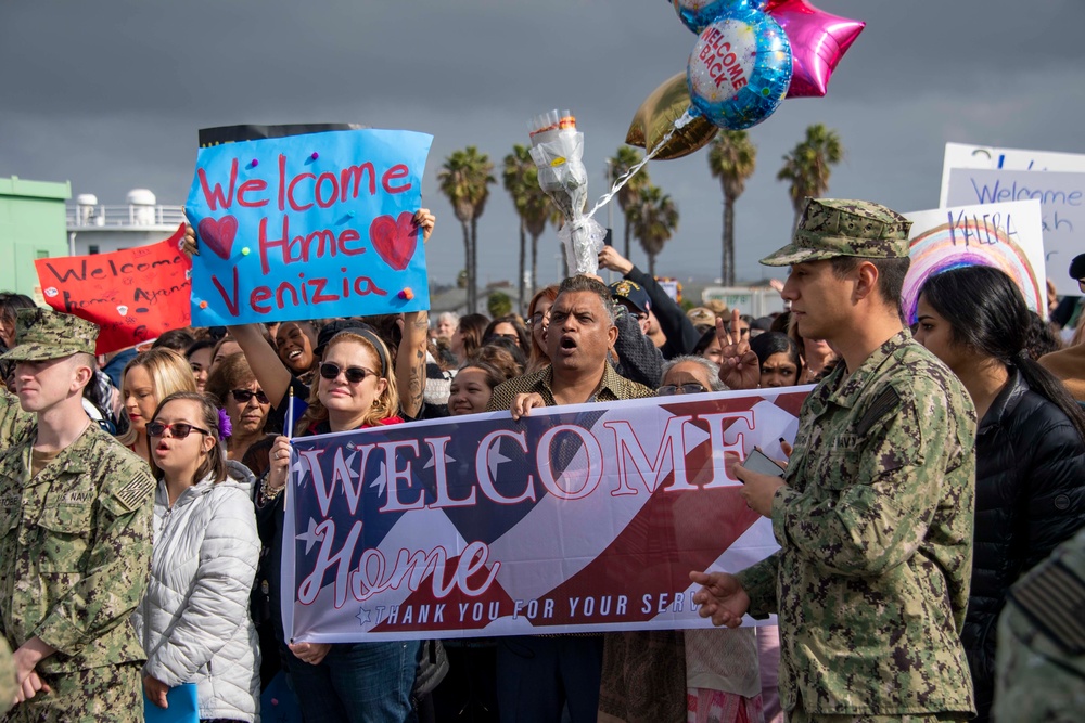 USS TRIPOLI RETURN TO HOMEPORT