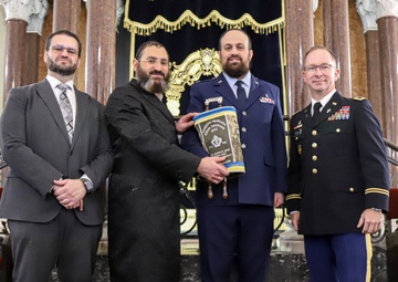 U.S. Military helps dedicate historic Torah Scroll to Ukrainian Army