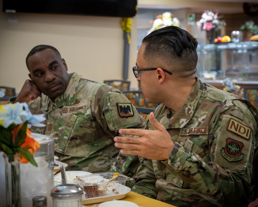 ANG Command Chief Visits the 108th ARW