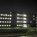 New barracks at night at Fort McCoy