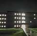 New barracks at night at Fort McCoy