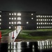 New barracks at night at Fort McCoy