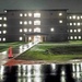 New barracks at night at Fort McCoy