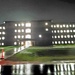 New barracks at night at Fort McCoy