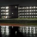 New barracks at night at Fort McCoy