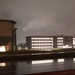 New barracks at night at Fort McCoy