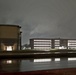 New barracks at night at Fort McCoy