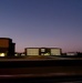 New barracks at night at Fort McCoy