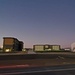 New barracks at night at Fort McCoy