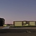 New barracks at night at Fort McCoy