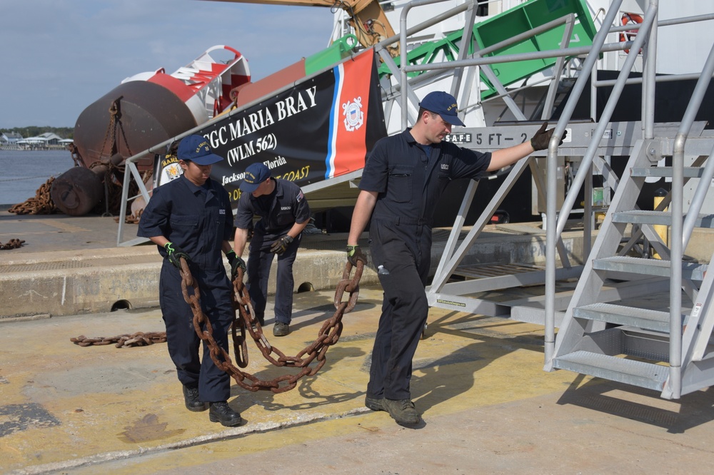 Photo of Maria Bray Crew Members Prior to Getting Underway