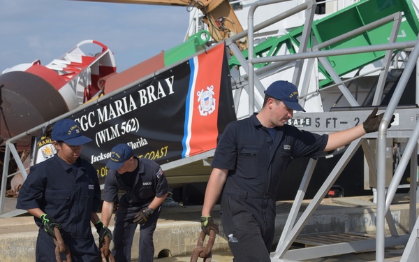 Photo of Maria Bray Crew Members Prior to Getting Underway