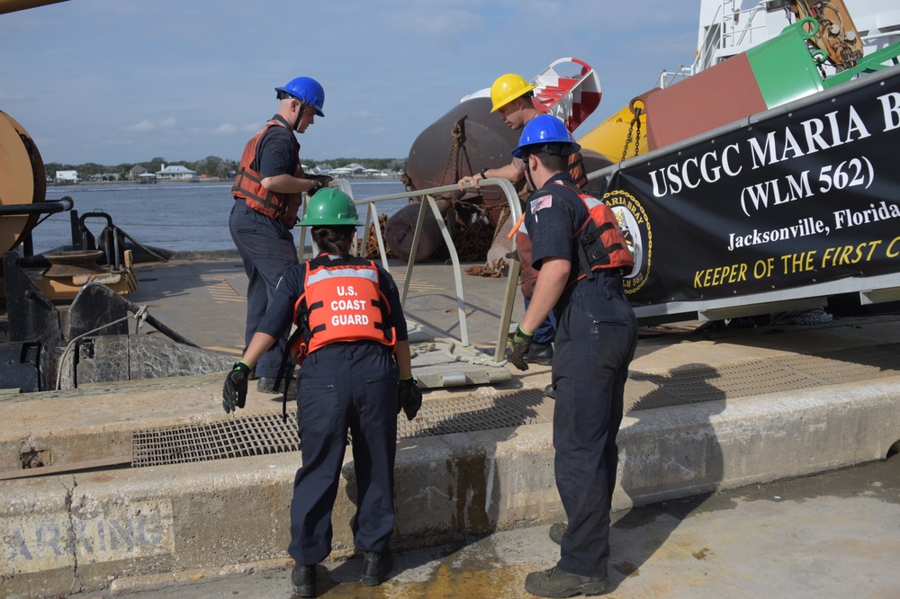 Photo of Maria Bray Crew Members Prior to Getting Underway