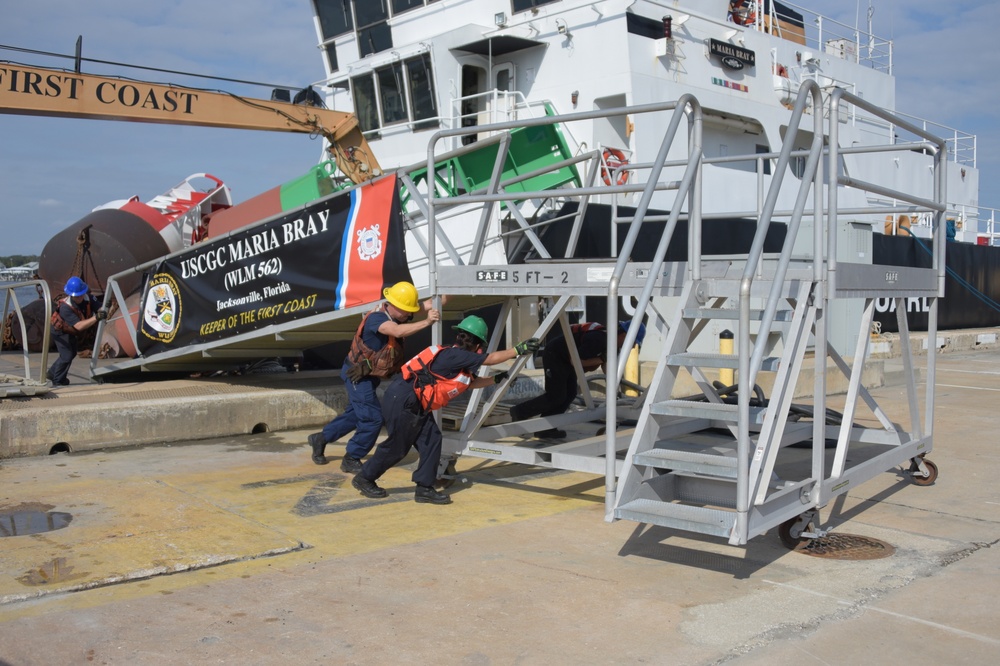 Photo of Maria Bray Crew Members Prior to Getting Underway