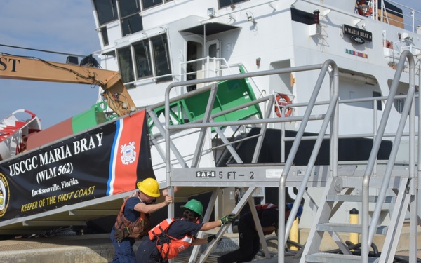 Photo of Maria Bray Crew Members Prior to Getting Underway