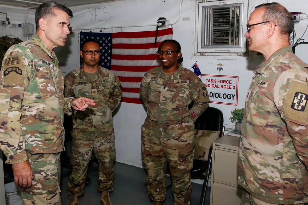 Maj. Gen. Matthew W. McFarlane visit's Iraq's Role III Hospital