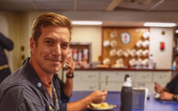 USS The Sullivans celebrate Thanksgiving