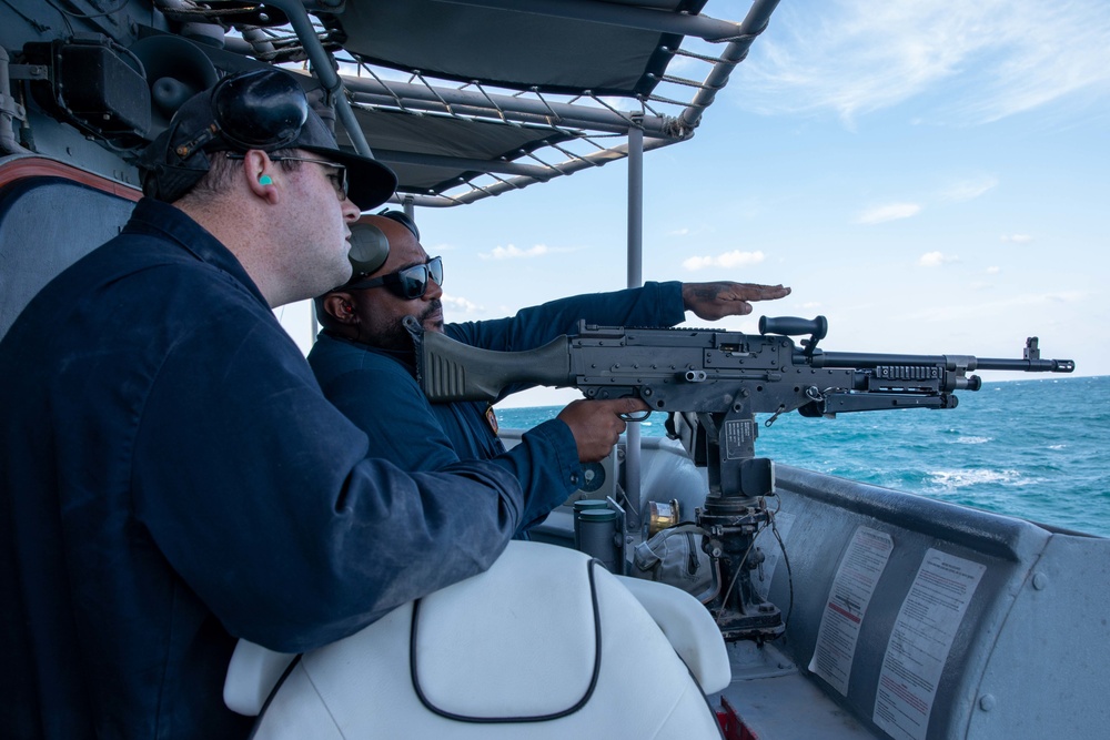 USS Dextrous Conducts Weapons Exercise