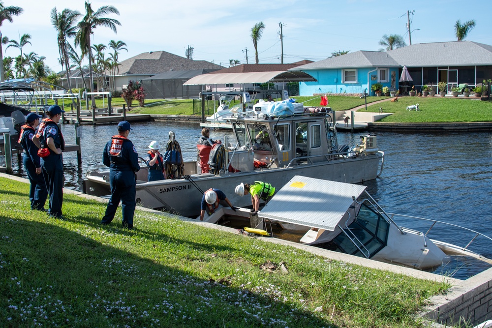 USCG Oversees Hurricane Ian Boat Operations