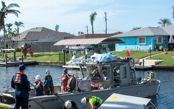 USCG Oversees Hurricane Ian Boat Operations
